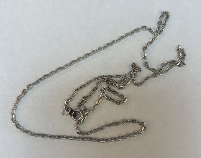 Silver Tone Necklace - 22 Inch
