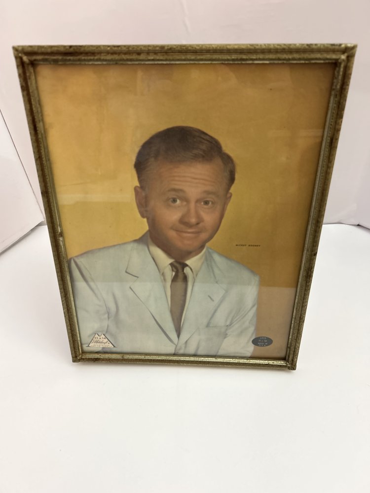 Mickey Rooney Display Vintage Metalcraft 11×14 Metal Picture Frame 